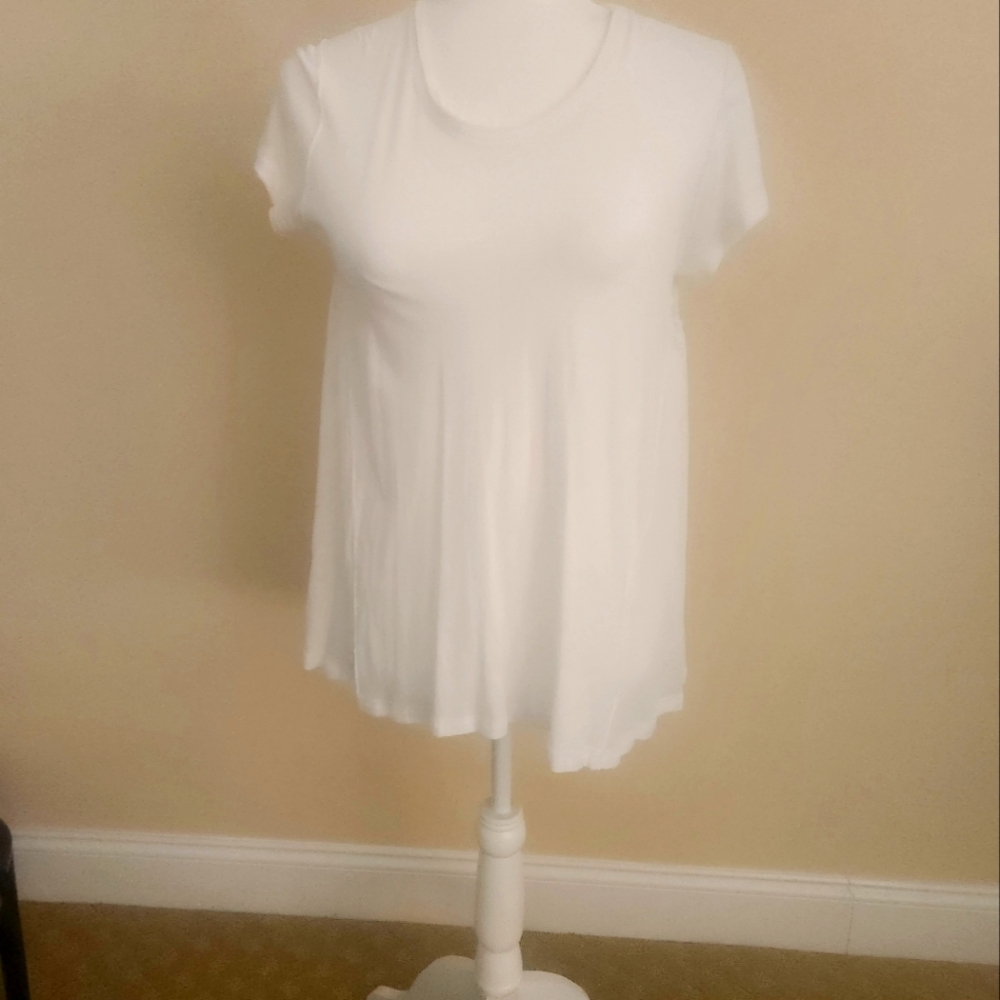 Free People Classic White  Women's Babydoll Top, Size Small